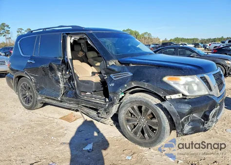 2017 Nissan Armada Platinum z USA, uszkodzony, nr VIN JN8AY2NEXH9706918